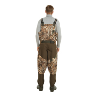 Wader de chasse respirant camouflage LYWISH, wader imperméable avec poche poitrine, wader à bottes 1200g Thinsulate pour la chasse au canard