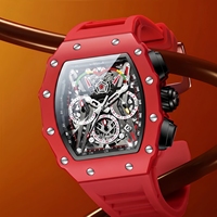 Montre à quartz pour homme ONOLA Classic Luxury Wine Barrel, étanche, bracelet en silicone, montre pour étudiant, fabrication professionnelle, vente en gros.