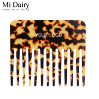 Moshaily — peignes à cheveux en acétate de 4MM d'épaisseur, DESIGN personnalisé, couleur ODM/OEM, simple, haut de gamme, coquille de tortue, pour femmes