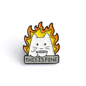 Huy Hiệu Mèo Nhỏ Màu Trắng <span class=keywords><strong>Pin</strong></span> Tinh Tế Mới Thời Trang Động Vật <span class=keywords><strong>Pin</strong></span> Ve Áo Tráng Men Kim Loại Tùy Chỉnh - Product Image 3