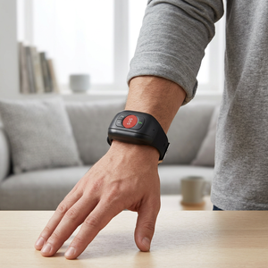 <span class=keywords><strong>Bracelet</strong></span> GPS 4G LTE pour personnes âgées, bouton SOS, détection <span class=keywords><strong>de</strong></span> chute, moniteur <span class=keywords><strong>de</strong></span> santé, fréquence cardiaque, tension artérielle, température - Product Image 1