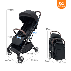 Có thể gập lại ô xe đẩy một tay nhanh chóng gấp thiết kế với lưu trữ giỏ và dù để che nắng cho trẻ sơ sinh và trẻ em - Product Image 2