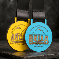 Médailles en bois personnalisées, gravées au laser, avec logo et ruban, pour les événements sportifs de course à pied, vente en gros