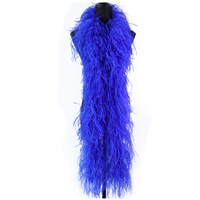 Boa de plumes d'autruche 6 plis pour l'artisanat de fête de mariage bricolage pour les décorations de vêtements de carnaval accessoires de costumes bon prix