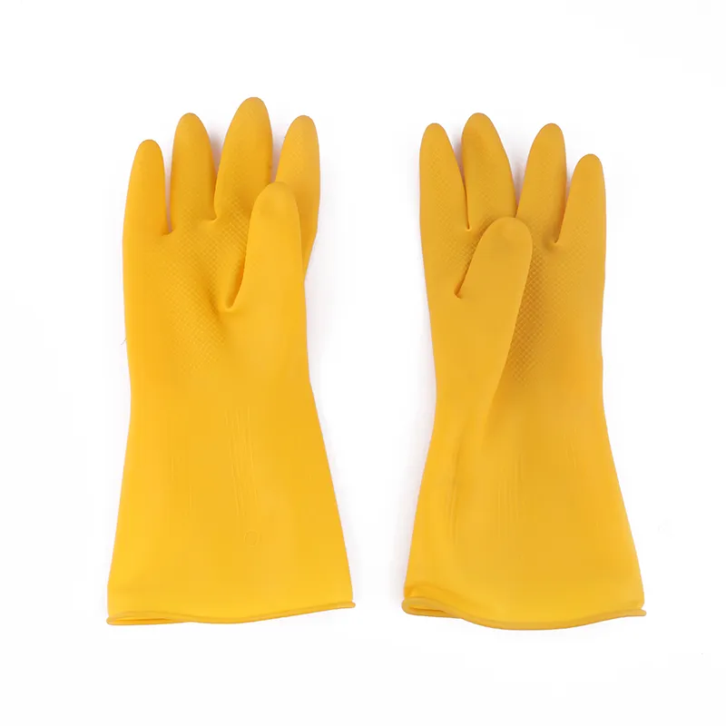 Long sleeve water proof industrial latex rubber /Industrial working safety latex Glove/Industry & Household Latex Glove