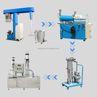 Usine de production de peinture cosmétique à petite échelle, moteur AC, agitateur en acier inoxydable, capacité de 500 L, machine à fabriquer de la peinture