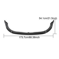 Spoiler de pare-chocs avant en carbone pour Volkswagen Golf 8 MK8 GTI 2021-2022