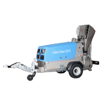 Pompe à mortier diesel professionnelle MM5200RBS haute efficacité, machine de transfert rapide de mortier, système de benne hydraulique