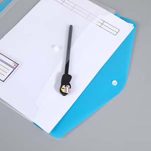 Biểu Tượng Tùy Chỉnh Công Suất Lớn 11-Lỗ A4 Tập Tin Túi Nhựa Trong Suốt Nút PP Không Thấm Nước Tài Liệu Thư Mục Cho Văn Phòng Trường - Product Image 4