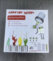 Kit de pistolet de pulvérisation HVLP, pulvérisateur de peinture à alimentation par gravité, gobelet de mélange de peinture, manomètre, alliage d'aluminium, haute efficacité pour l'automobile