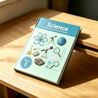 Manuels scolaires de sciences élémentaires personnalisés à couverture rigide, impression couleur, expériences, illustrations naturelles, lecture éducative
