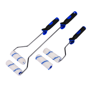 Rouleau de peinture miniature industriel DIY OEM en acrylique à rayures bleues de haute qualité de 4 pouces - Product Image 6