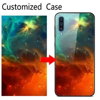 Coque de téléphone en verre personnalisée pour Samsung Galaxy A23 A22 A13 M23 S21 S22 Ultra Plus 4G 5G A03 Core A52S Couverture personnalisée