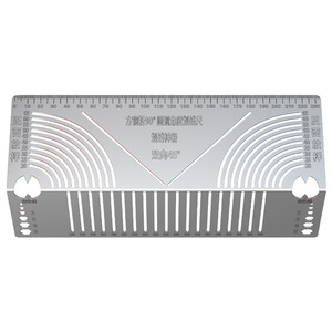 Rounded Corner Marking Ruler Stainless Steel 0.8mm Thick Industrial Grade Multi Functional 90 Degree Folding Right Angle Tool - Product Image 3