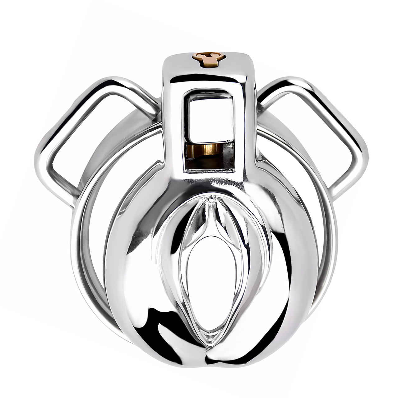 Metal Clitoris Design Chastity Cage - SM Sex Toy for Men