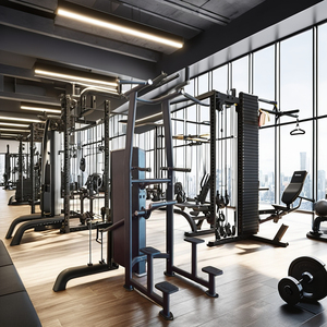 Máquina de Ejercicio Multifuncional Unisex para Gimnasio, Equipo de Fitness para Dominadas Asistidas, Flexiones, Pecho y Espalda L8009A - Product Image 1