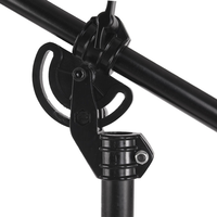 Lampe LED solaire stroboscopique à double usage, support de lampe à bras croisé, bras oblique, support de lumière supérieur photographique