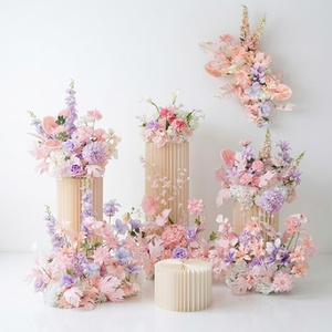 Fiori Artificiali in Seta <span class=keywords><strong>Rosa</strong></span> per Matrimoni, Rose, Gigli, Tulipani, Decorazioni Sospese, Composizioni Semi-manuali e Semi-meccaniche - Product Image 1
