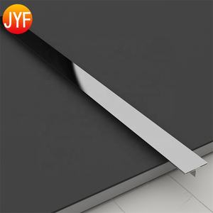 H4044 Foshan Factory Edelstahl Boden Inlay Streifen Gold Keramik Eck kante <span class=keywords><strong>T</strong></span>-Form Fliesen verkleidung - Product Image 6