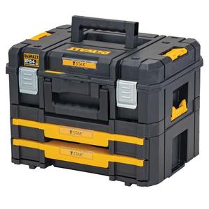 For <b>Tool</b> Cabinet T-Stak Stackable Storage System 2 <b>Drawers</b> Lid Handle 200kg Load Capacity 3-Year Warranty for Workshop - Product Image 1