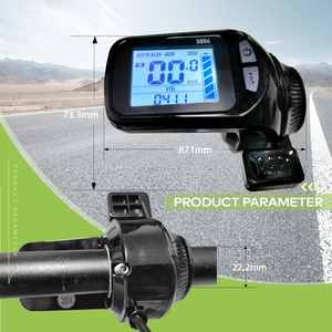 S886T [Haytrix] Fiets Ombouwset EBike LCD Display Scherm Snelheidsmeter voor Fatbike V20 Fietscomputer Fietsaccessoires - Product Image 4
