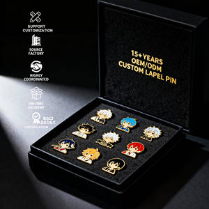 Benutzer definierte Cartoon Anime niedlich lustige Metall Broschen Rucksack Kleidung Revers Emaille Pins Shirt Kragen Abzeichen Zubehör harte Anstecknadel - Product Image 1