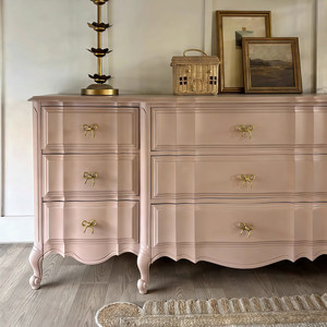 French-style <strong>Vintage</strong> Solid Wood Nine-drawer Chest Living Room Bedroom Hallway Storage <strong>Dresser</strong> - Product Image 4