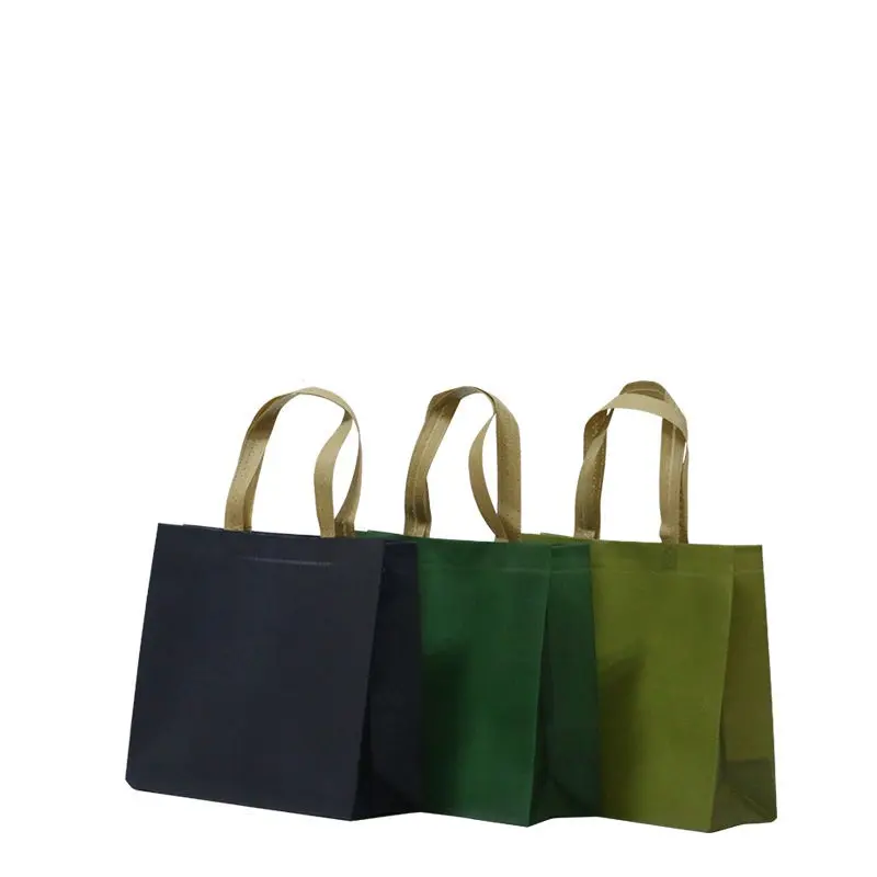 Promosyon ucuz su geçirmez kullanımlık PP olmayan dokuma perakende alışveriş taşıma çantası geri dönüşümlü çanta