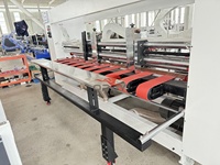 Machine plieuse-colleuse-empileuse entièrement automatique avec contrôle PLC, conception intégrée 3-en-1 pour la production de cartons d'expédition en carton ondulé