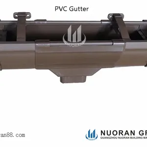 Factory promotion Exterior Natural Ultra Flexible Building Materials Atlanta Duracon PVC Gutter