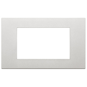 Cache-interrupteur mural en plaqué argent, longueur 21 pouces, largeur 9,7 pouces, hauteur 0,9 pouce - Product Image 1