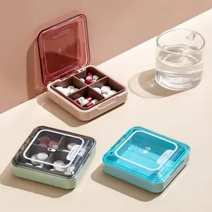 Portable Pill Case Small Weekly Travel Vitamin Fish Oil Organizer Pocket Storage Pill Box