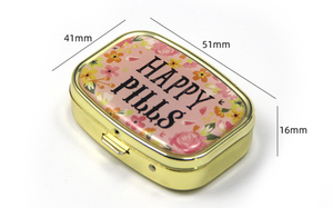 Hộp đựng thuốc nhỏ gọn có thể tùy chỉnh với gương trang điểm, chất liệu cấp thực phẩm, hộp đựng thuốc - Product Image 4