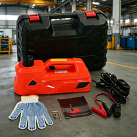 Cric électrique à ciseaux 3 tonnes 12V portable pour remplacement de pneus, kit d'urgence pour voitures compactes et berlines