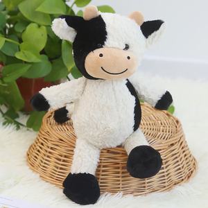 Poupée vache souriante <span class=keywords><strong>Angela</strong></span>, veau noir et blanc, jouet en peluche, rembourrage en coton pp, vente en gros, cadeau d'anniversaire pour filles - Product Image 2