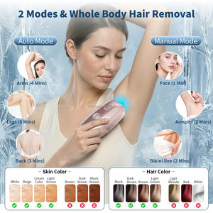 Appareil d'épilation au laser IPL à domicile avec fonction de refroidissement par glace, résultats indolores et durables, épilateur pour femmes et hommes - Product Image 5
