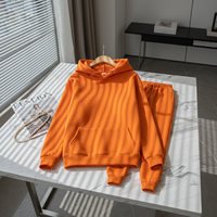 Ensemble de survêtement unisexe en coton respirant et écologique avec logo personnalisé, pantalon de jogging et sweat à capuche, grandes tailles, pour l'hiver