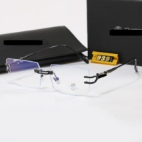 Lunettes de soleil UV400 avec branches métalliques sans monture, légères, protection UV pour usage quotidien en extérieur 939