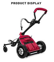 Chariot de golf électrique intelligent à suivi automatique avec télécommande, châssis en alliage d'aluminium, moteurs doubles 500W, autonomie 16 km - Vente en gros usine