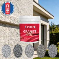 Peinture acrylique à effet pierre véritable, texture granit, revêtement liquide pour application par pulvérisation sur les murs extérieurs