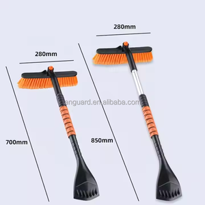 2024 gros accessoires de voiture en plastique personnalisables grattoir à glace réglable pelle à neige véhicule <span class=keywords><strong>brosse</strong></span> à neige - Product Image 1
