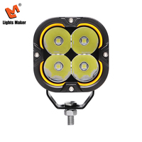 Phare de conduite LED carré 3,0 pouces 88W 6500LM avec DRL ambre, faisceau spot, étanche IP67K pour camion et SUV LML-2280D
