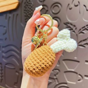 हस्तनिर्मित क्रोकेट एमिगुमुमुमुमुस पोर मेयर कीचेन खाद्य फूल के फूल के साथ कीच - Product Image 6