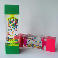Nouveau liquide flottant mouvement barboteur liquide huile acrylique sablier minuterie Aquarium minuterie
