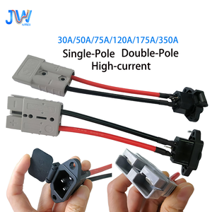 Yüksek Akımlı Tek/Çift Kutuplu Adaptör Konnektörü 30A-350A PVC IP67 Dereceli Elektrikli Araç Aküsü Forklift için Kablo Demeti - Product Image 1