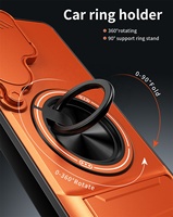 Étui de protection antichoc avec support magnétique pour voiture et anneau de support en PC TPU pour Samsung Galaxy S26 Ultra S25 FE A18