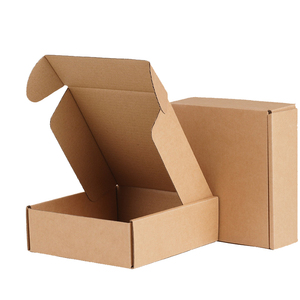 Cajas de papel de cartón Kraft con logotipo personalizado para embalaje, solución personalizada y económica - Product Image 1