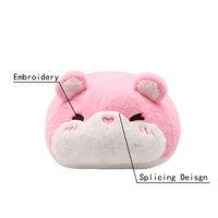 Grosir OEM ODM Mainan Tikus Hamster Kartun Bantal Peluk Boneka Isi Kapas PP Super Lembut Bordir Penghilang Stres