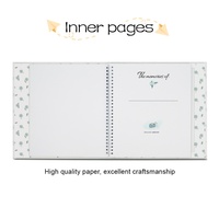 Livre de souvenirs de bébé personnalisé de haute qualité avec empreinte de bébé, journal de croissance du bébé, livre de souvenirs de la première année du bébé avec boîte