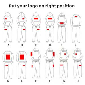 Sweat-shirts à capuche 100% coton, épais, en molleton lourd, surdimensionnés, personnalisables avec logo, pour hommes - Product Image 3